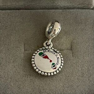 Pandora St.Kitts&Nevis Flag Map Exclusive Charm